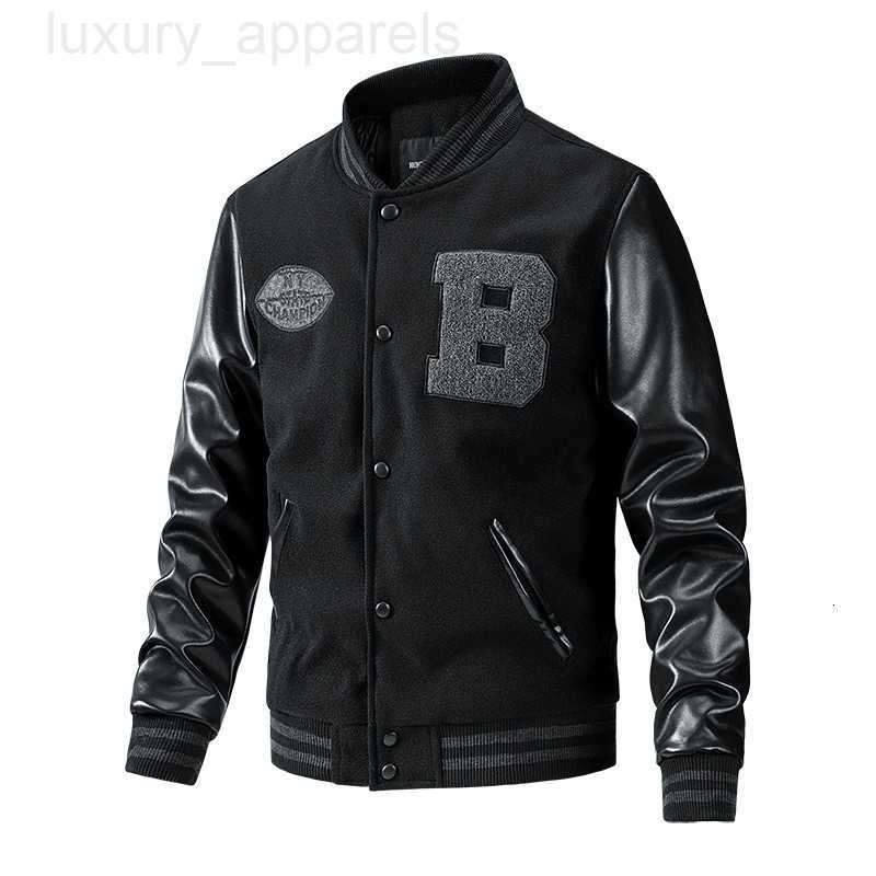 Luxury Brand Designer Clothes Autumn Winter New Cotton-Padded Baseball Collar Woolen Export Large Size Jacket Mens Clothing