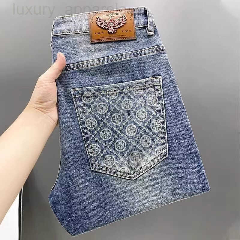 Luxury Designer Clothes 2025 New GBANIE High-End Mens Slim Fit Skinny Jeans European Trend Brand Summer Thin Pants