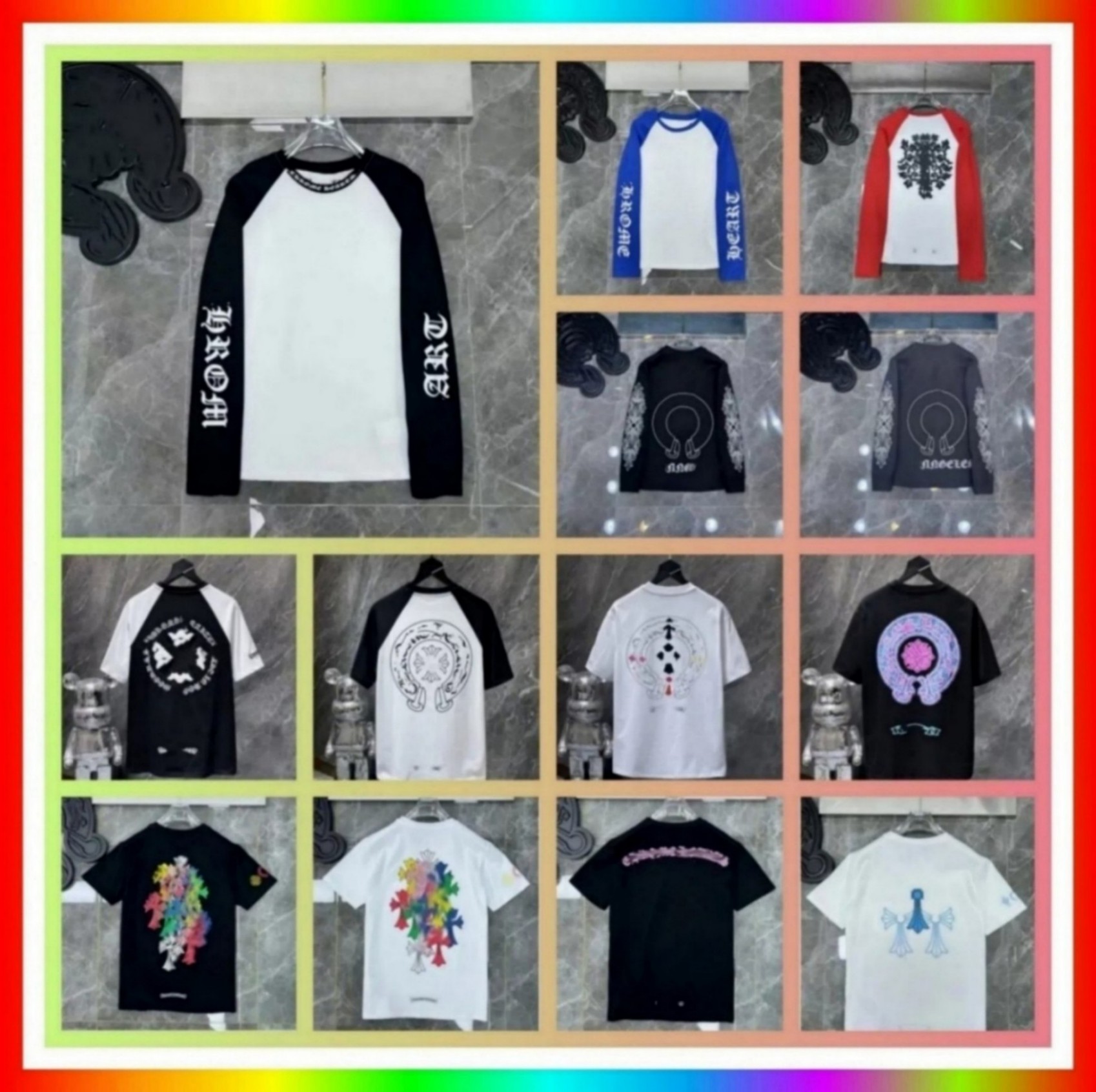 Designer Hoodie High Quality T shirt Sweatshirts chorme Hip Hop loose sleeves Cardigan long sleeve longsleeve Men hoodies women heartslong sweaters