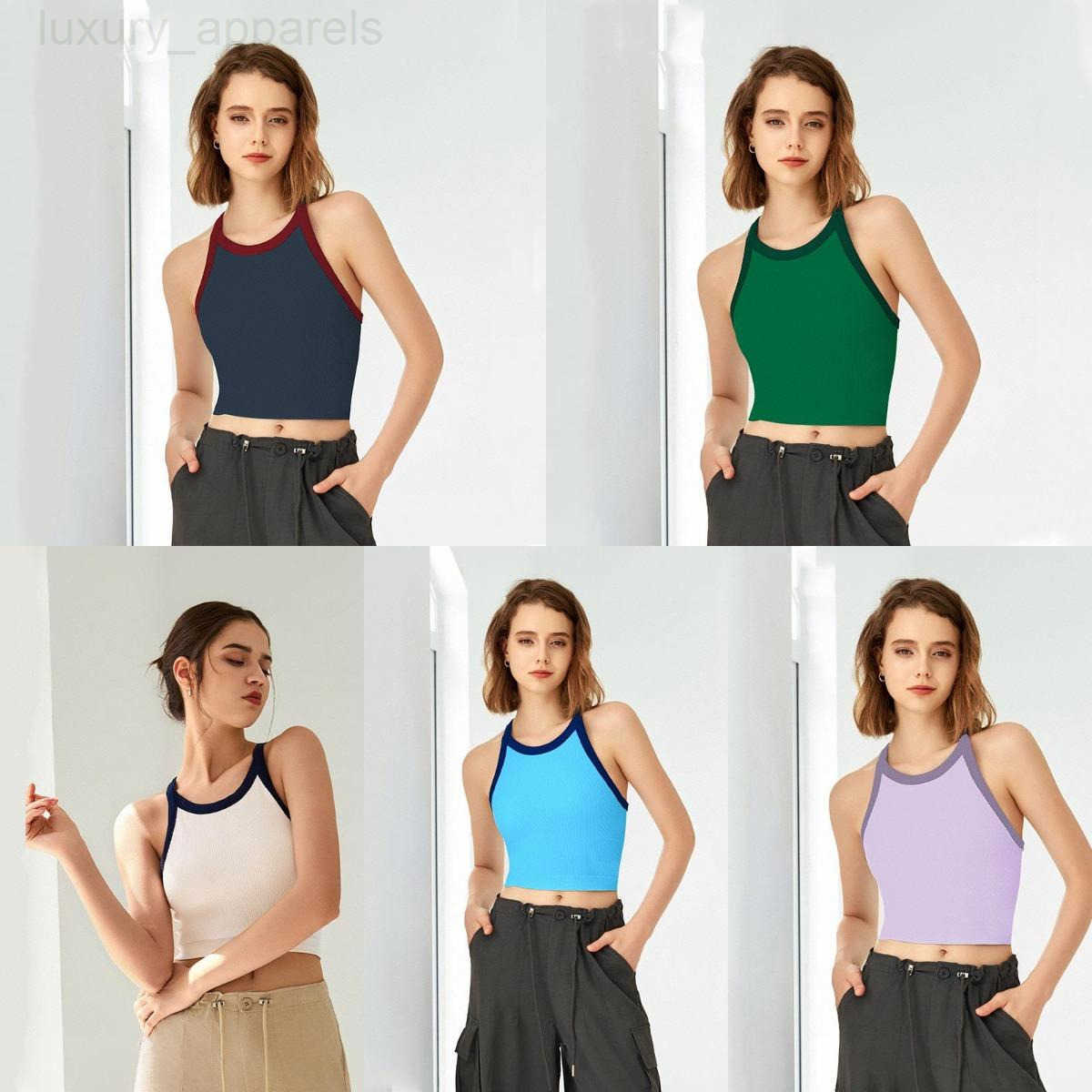Yoga Align Sports Bra Gym Clothes Womens Underwears Tanks Shockproof Running Fashion Icon Fitness Workout Back Sexy T Shirt womens Fashion Vest