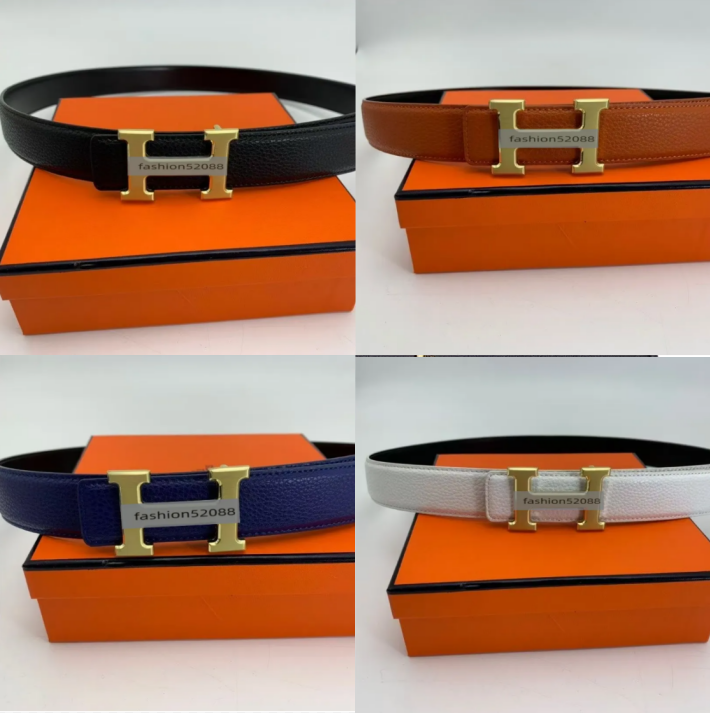 designer mens belt Designer belt women White and blue band body Fashion classic belt Multicolor Individual metal buckle is optional Personality matc