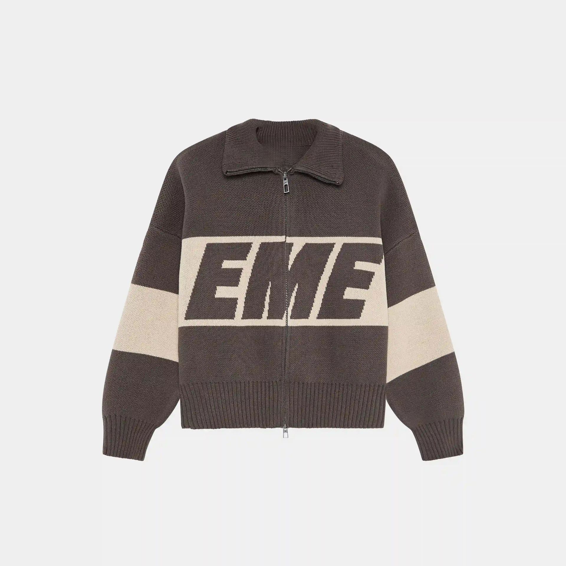 Hot EME Designer Men Sweaters Double-Zip Knitted Pullover Casual Y2k Oversized Hoodie For Women Shirts Mens Street Cotton Hoodies Sweatshirt Sweater