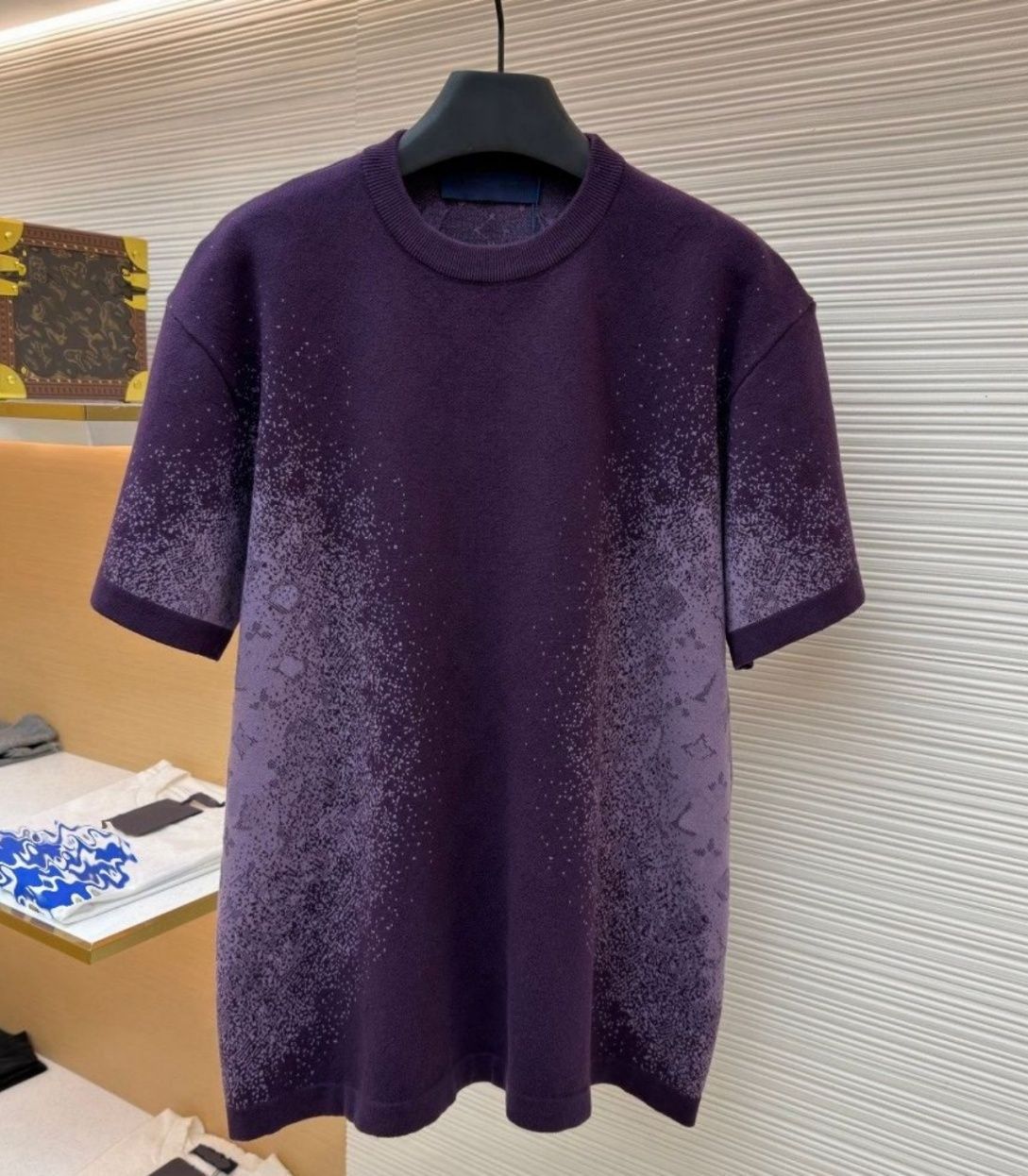 High quality designer men's T-shirt, polo shirt, men's T-shirt, knitted short sleeved shirt, classic floral fashion trend shirt1