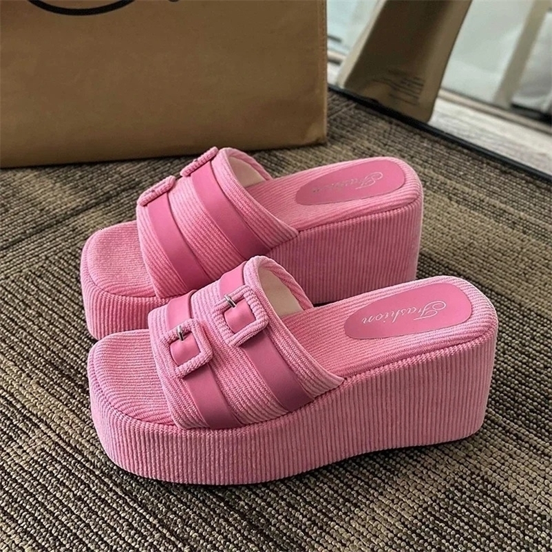2026 Womens Slippers Fashion Outdoor Casual Wedge Platform Sandal Summer Open-toe Beach Slippers for Women 260720BJ