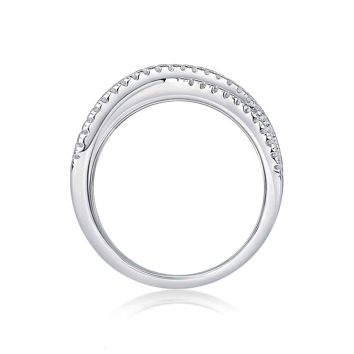 Bague en argent haut de gamme, niche légère, luxe, vente chaude pour femmes et bijoux élégants