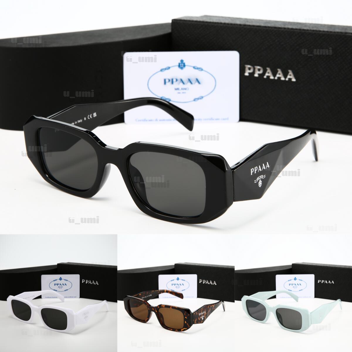 Luxury 17WS Symbole Designer Sunglasses For Men Women Classic Vintage Geometric Eyewear UV400 Protection Y2K Rectangular Acetate Glasses With Box