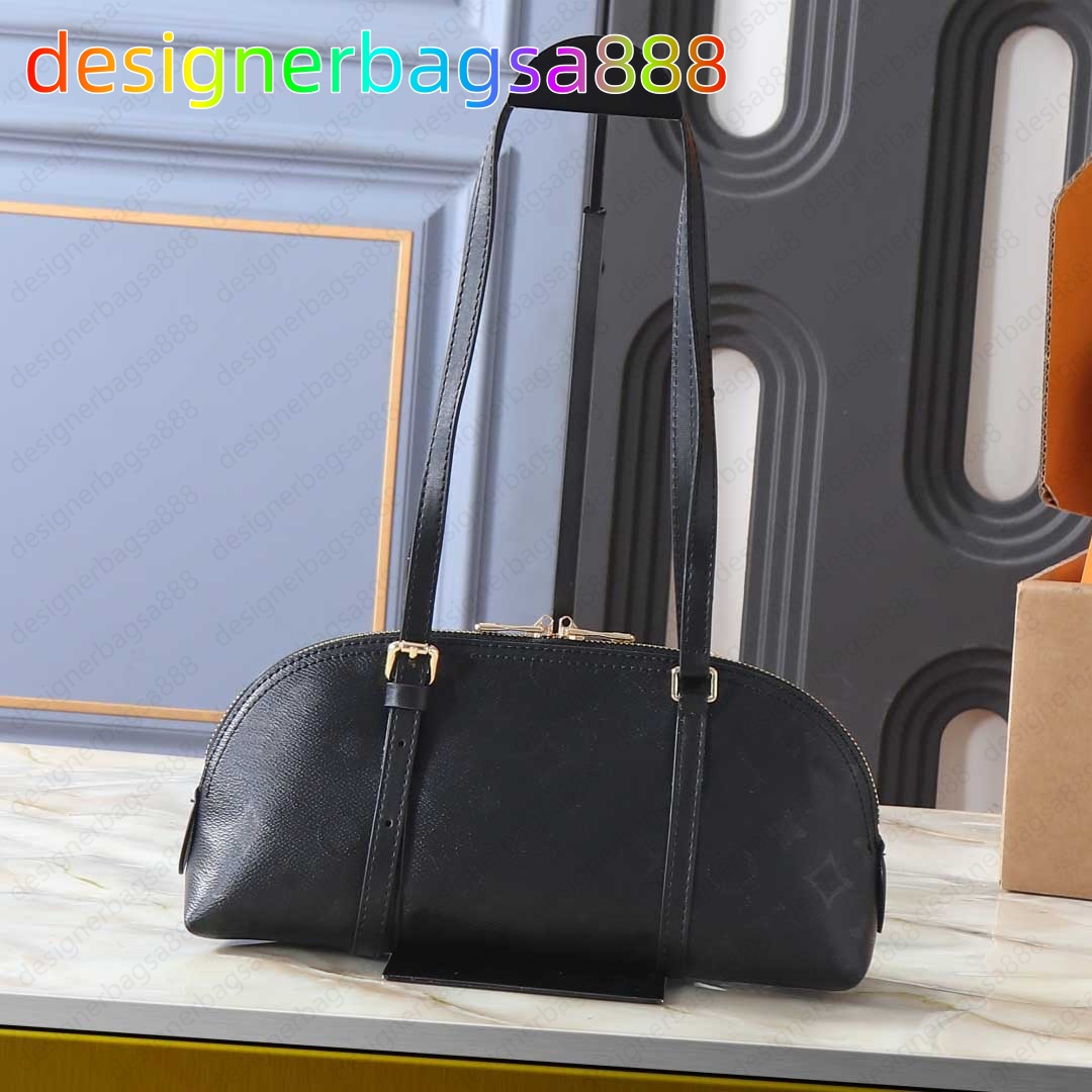 designer Women Hobo Totes Shoulder Handbags Fashion Lock Genuine Leather Designer Bag Black Pouch Lady Squire East West handbag