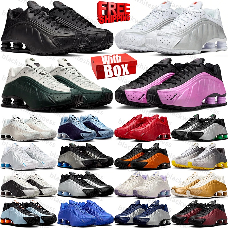Livraison gratuite avec boîte Designer shoxs r4 shoxr4 baskets chaussures de course pour hommes baskets pour femmes chaussure basket hommes baske