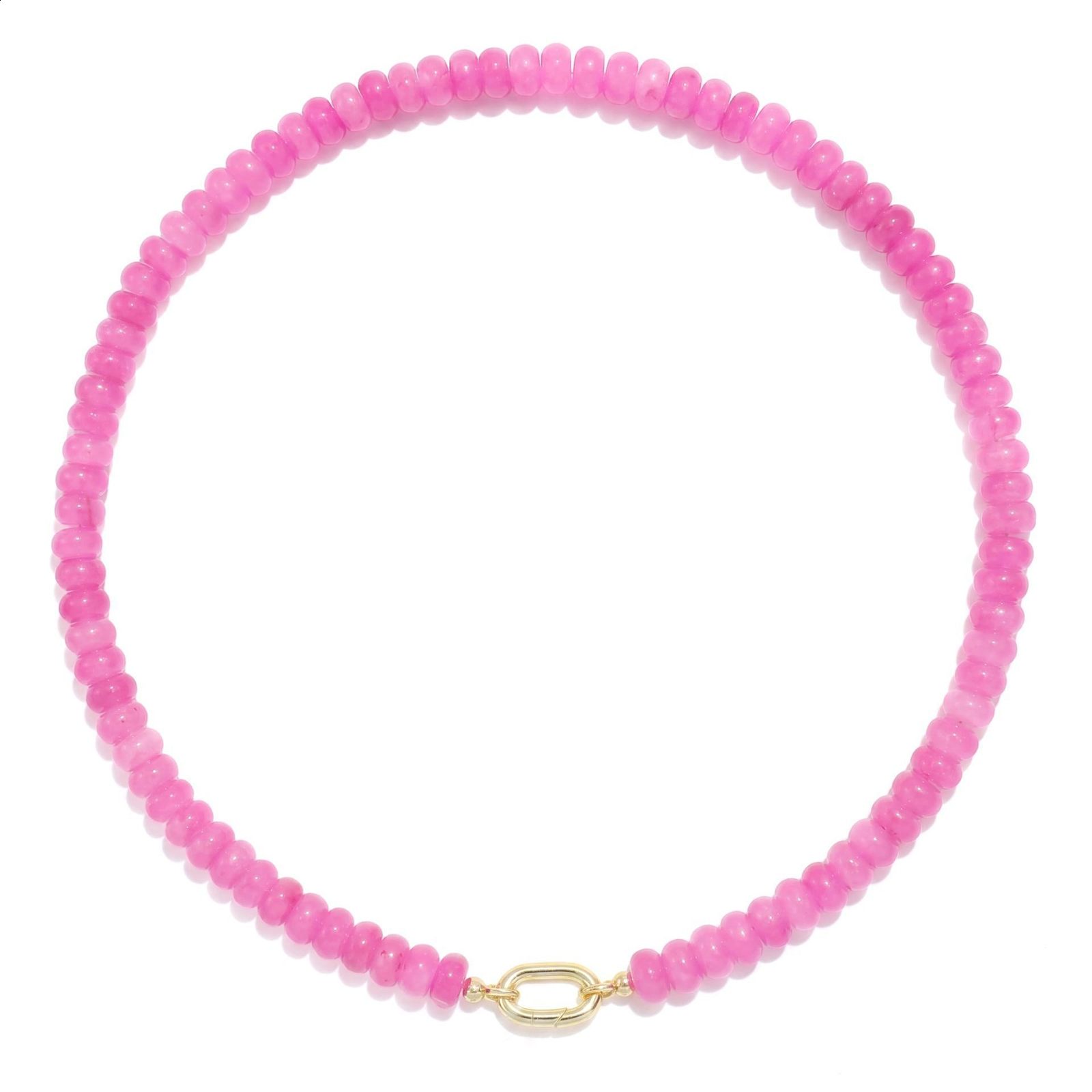 Collier semi-pierre coloré 5*8mm collier de perles en pierre naturelle bijoux faits à la mode 241017