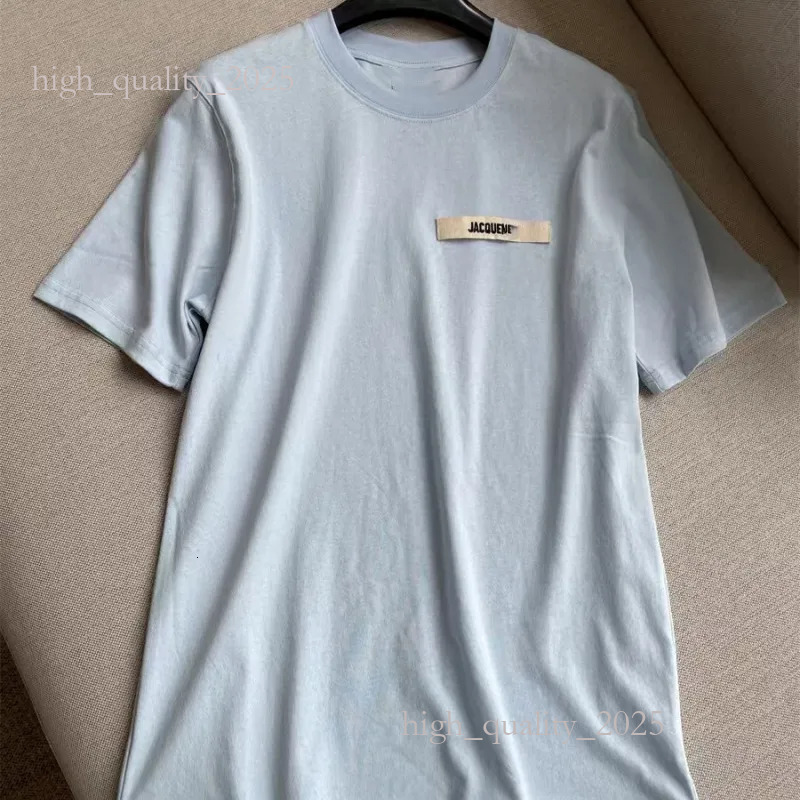 Jacquesmu Shirt Luxury Mens Mens Popular Jacquemes T Shirts Short Summer Fashion Casual With Brand Letter High Quality Designers High Quality Jacqua