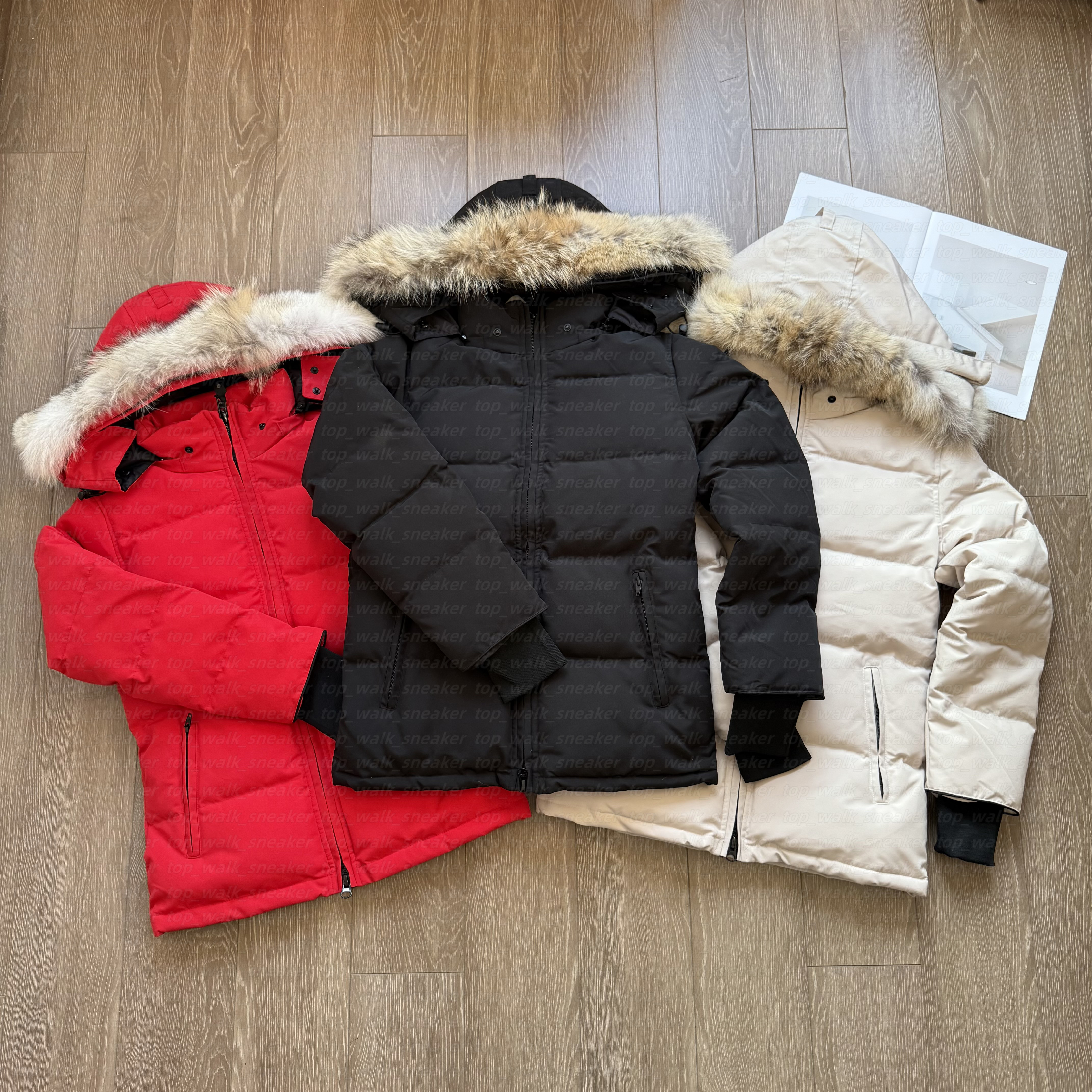 Down Jacket Designer Womens Puffer Jackets Winter Parka Coat Real Wolf Fur Outdoor Wyndham Windbreaker Outerwear Removable Hooded jacket