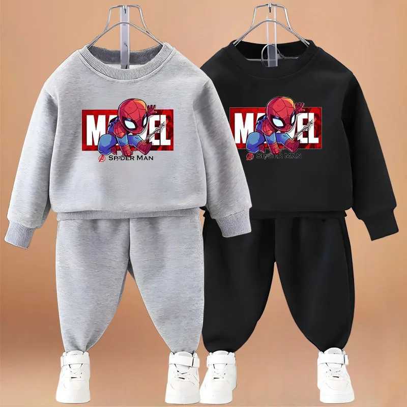 2026 Spring Autumn Boys Sweatshirt Sets Kids Cute Cartoon Printed Hoodies and Pants 2pcs Sets Childrens Long Sleeved Clothes L260920FZFL