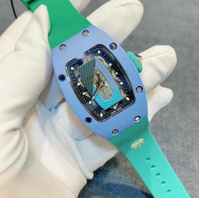 Luxury Watch R 07-01 Green Geometry Tourbillon Watch Womens Watch 07 Mechanical Watch Designer Watch Wristwatches WYB VFNI