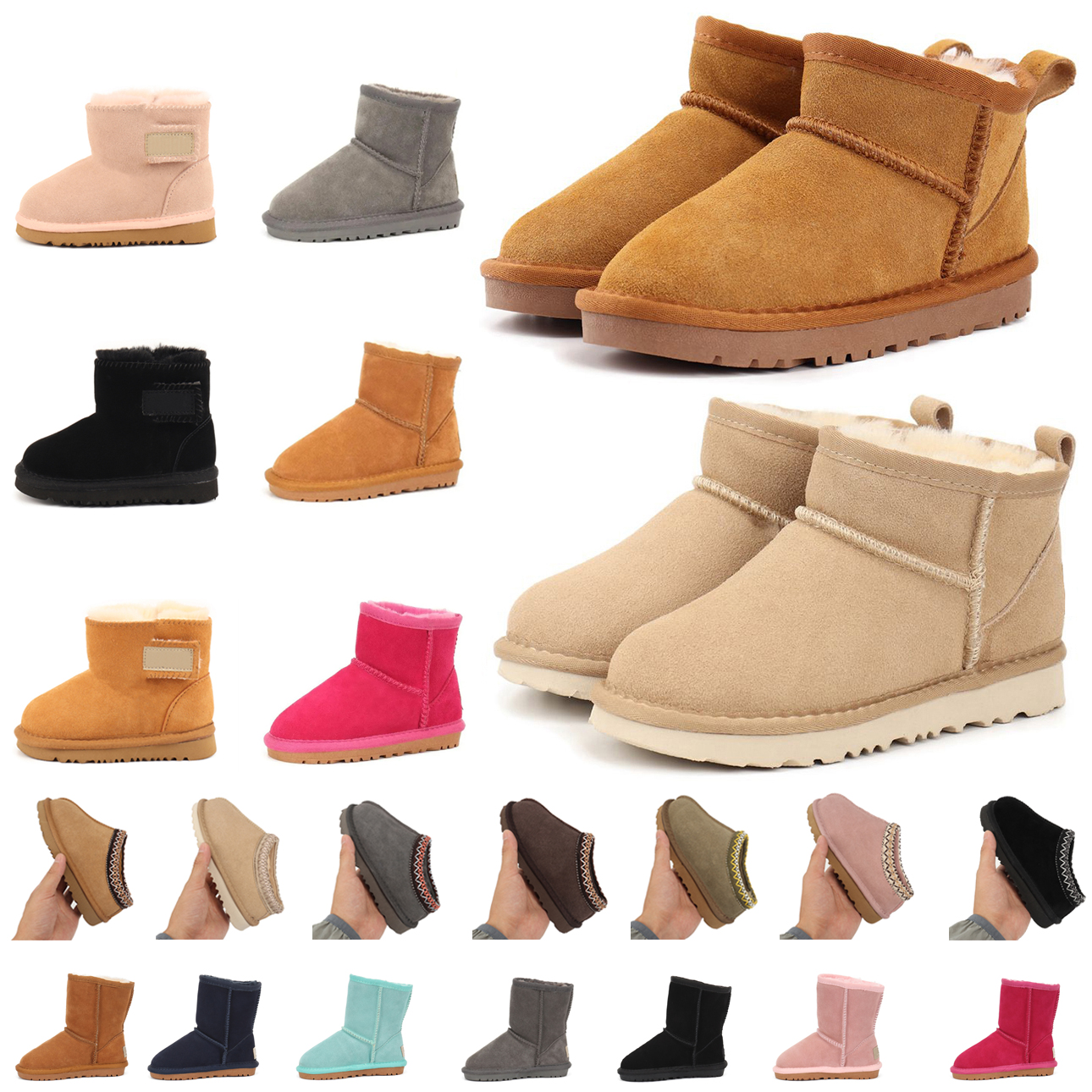Kid Boots Tasman tazz Slippers Toddler Shoes Australia Girl youth little Baby Child Children infant enfant Preschool Winter Snow Classic Ultra Mini