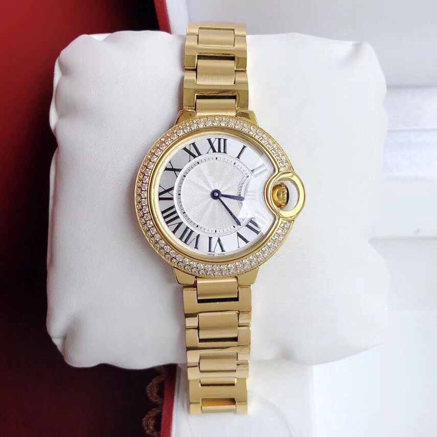 Watch women designer balloon watch Quartz Mechanical Diamond watch Accented Steel Leather Strap Couple Watch Fashionable Trendy Womens Watch Christm
