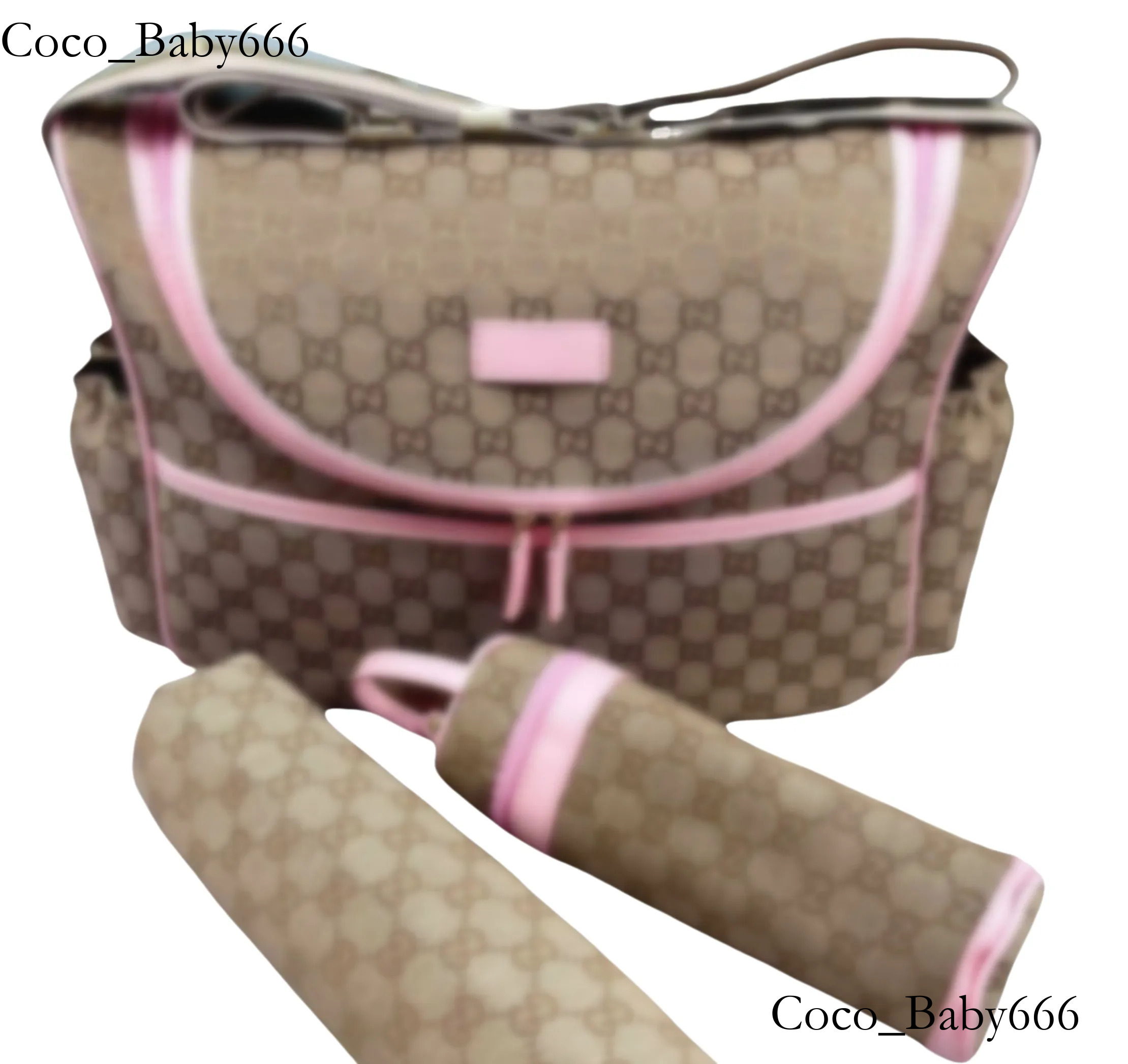 2026 Designer diaper Mom Bag Diaper bag multi-function Baby Zipper Nylon Brown plaid print Backpack black Nappy Stackers Container Maternity 3 piece