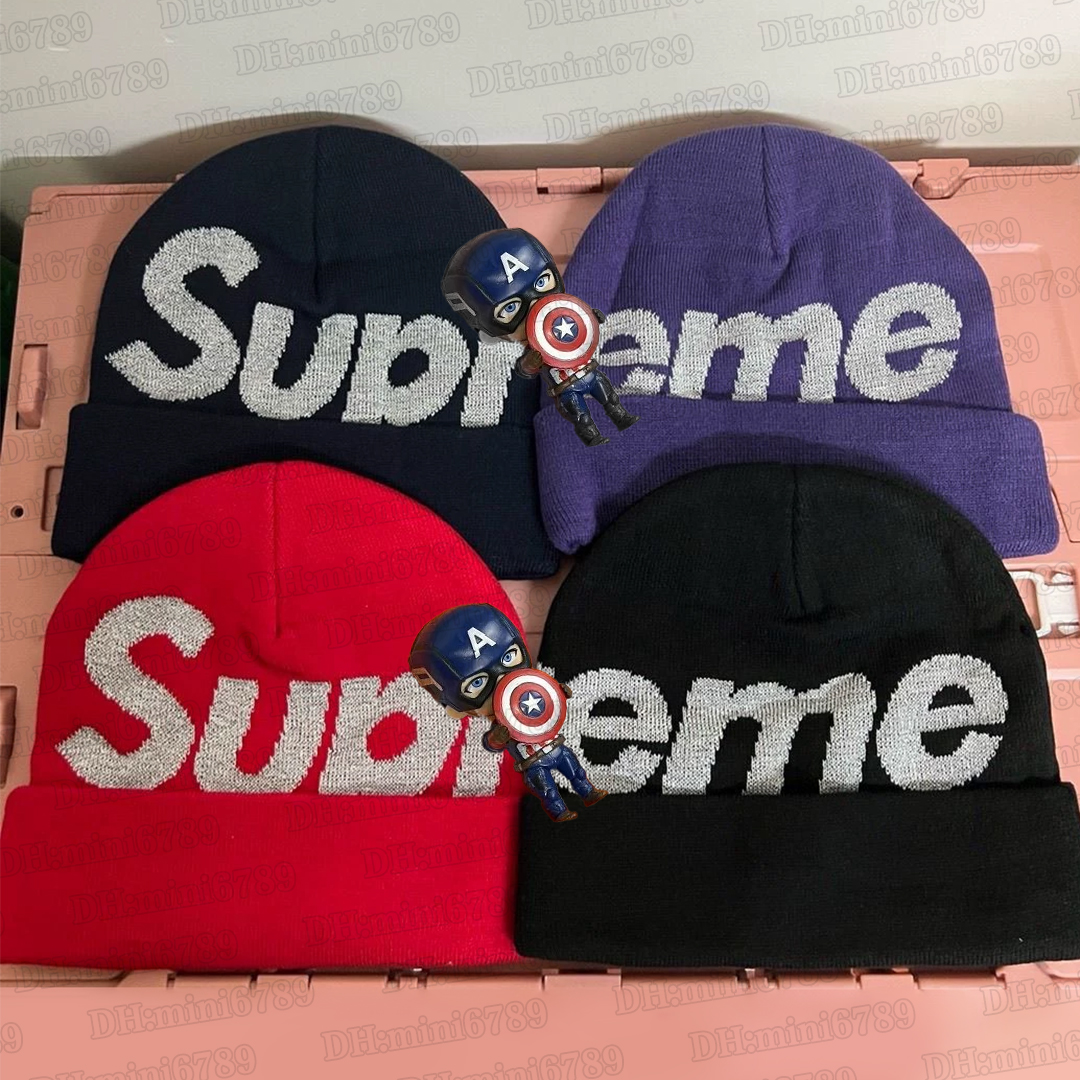 Premium Stretch Knit Cuff Supremo Winter Hat Superior Letter Embroidery Luxury Urban Skull Cap Soft Warm Windproof Casual Beanie Unisex For Youth Me