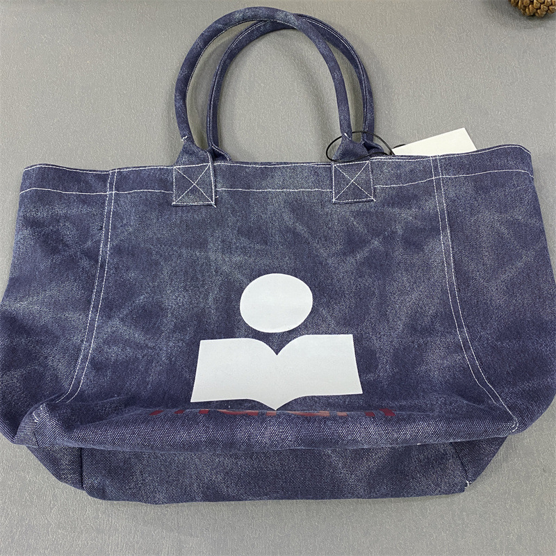 Designer bag Luxury Bag Unisex Vintage Washed Cotton Canvas Tote Bag printed pattern Large Capacity Casual Shopper for Women Crossbody bag Shoulder