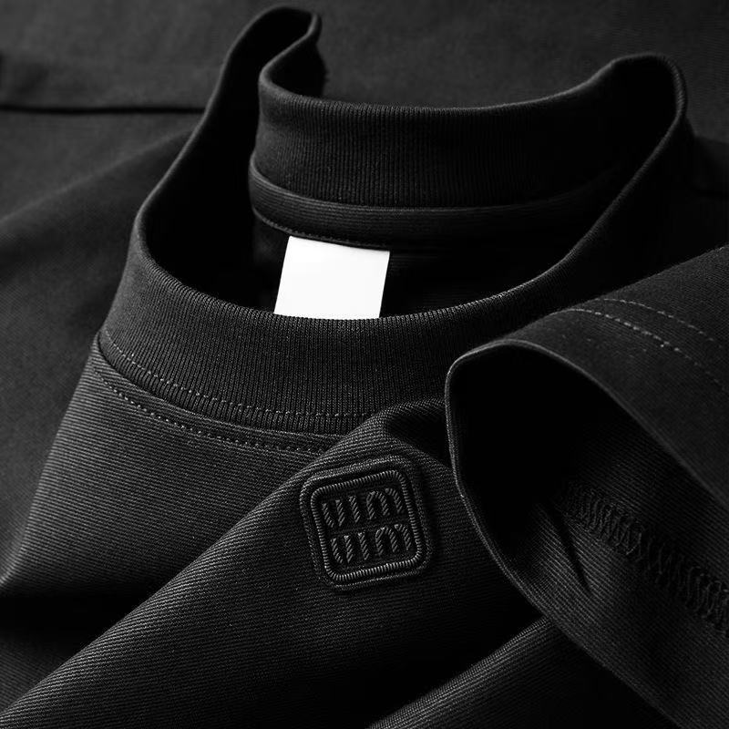 Summer Men Basic T Shirt Solid Pink Neutral Style Rubber Patch Logo Breathable Ice Fabric Loose Fit Short Sleeve Tees S-4XL 888