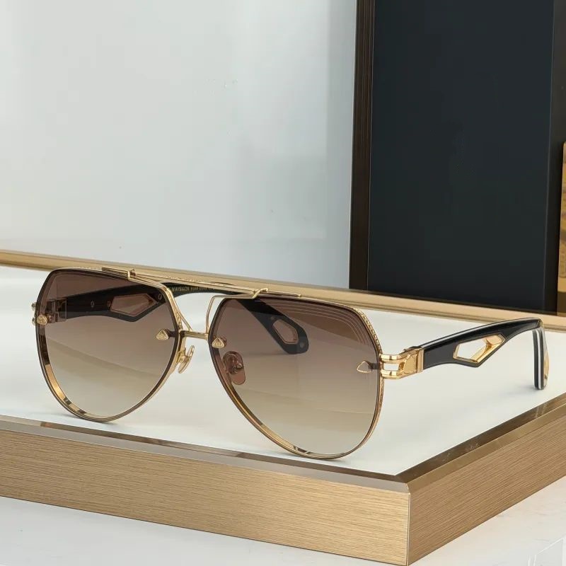 Nouvelle qualité supérieure MAYBA ~ THE King I lunettes de soleil pour hommes femmes monture en métal nuances mode hommes lunettes Vintage voyage