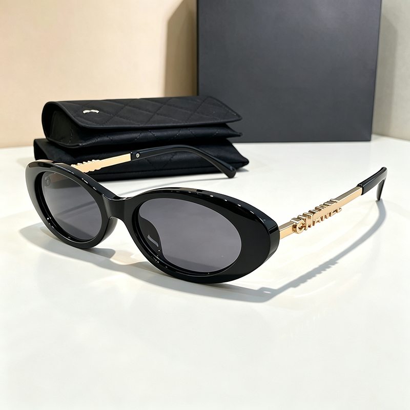 luxury designer oval sunglasses for women cat eye style vintage fashion female eyewear for daily party travel eyewear with gift box