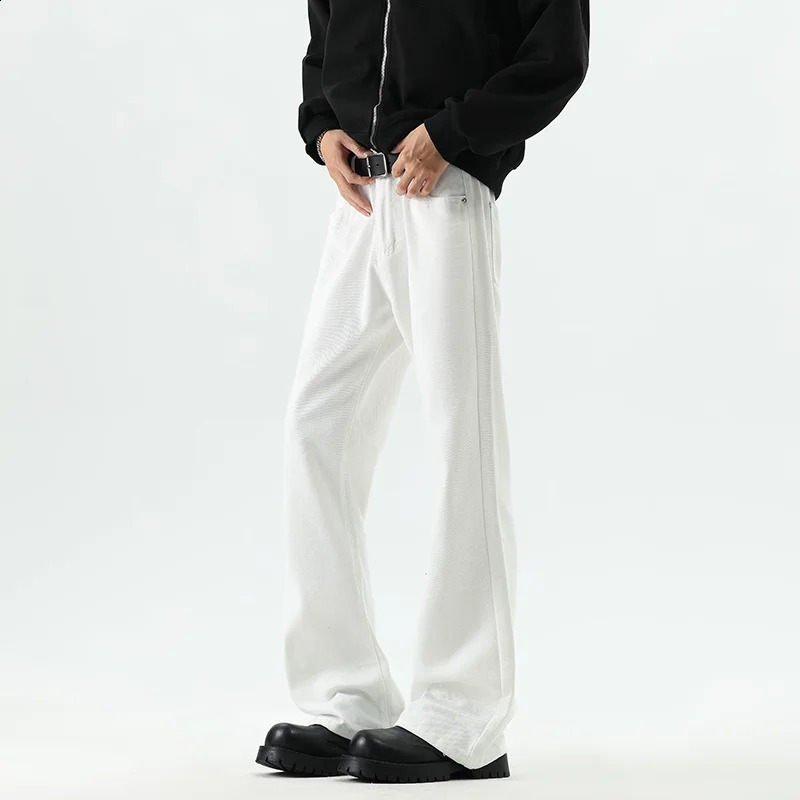 Spring Summer Vintage Mens MicroFlared Jeans Male Youth Casual Fashion Denim Pants 2026 High Waist Trousers Streetwear 260721banjia