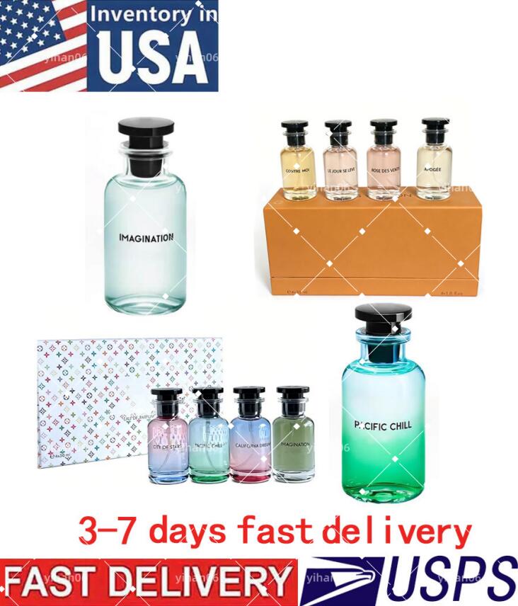 Stock aux États-Unis Parfum Pacific Chill IMAGINATION OMBRE NOMADE 4 pièces ensemble de parfum livraison 3-7 jours EDP hommes femmes vaporisateur