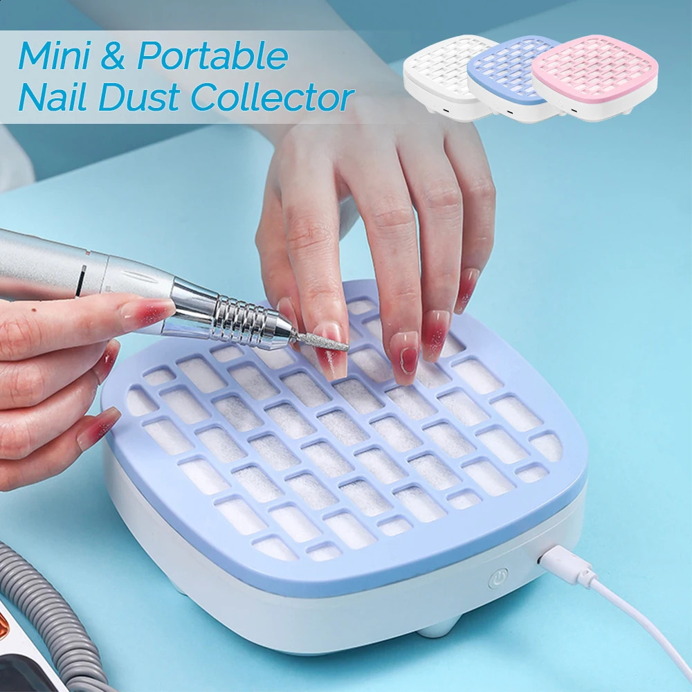 USB Mini Manicure Nail Vacuum Cleaner Strong Suction Nail Dust Collector Portable Nail Art Vacuum Dust Cleaner ctor Fan 260722