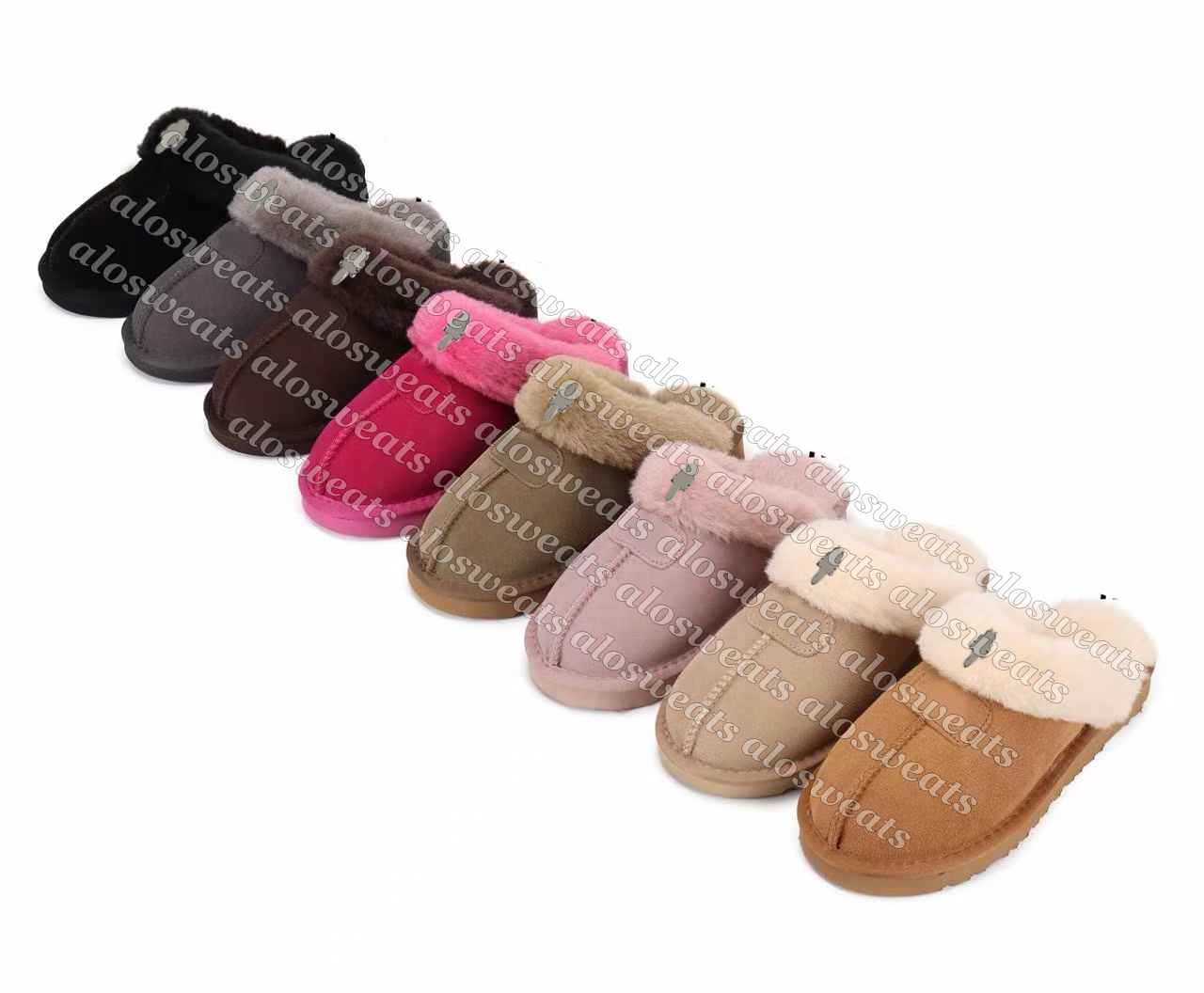 fur furry slides Winter Scuffs Clogs Clog Slippers Designer men women kids boys girls Buckle Slides Claquette Beach Cork Sandals mens womens Casual