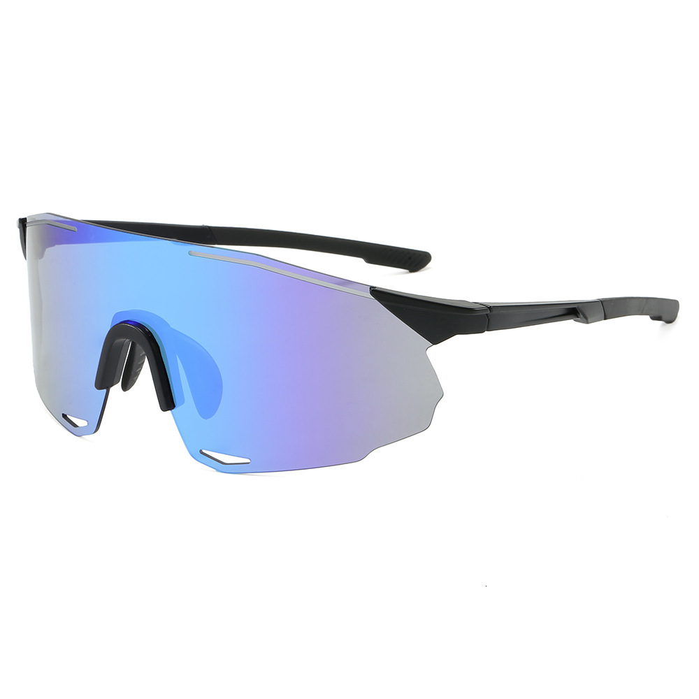 Luxury Designer Unisex Rimless Sports Cycling Sunglasses TR90 Frame Scratch Resistant Revo Mirror Lens UV400 Windproof Outdoor Running Hiking Gla