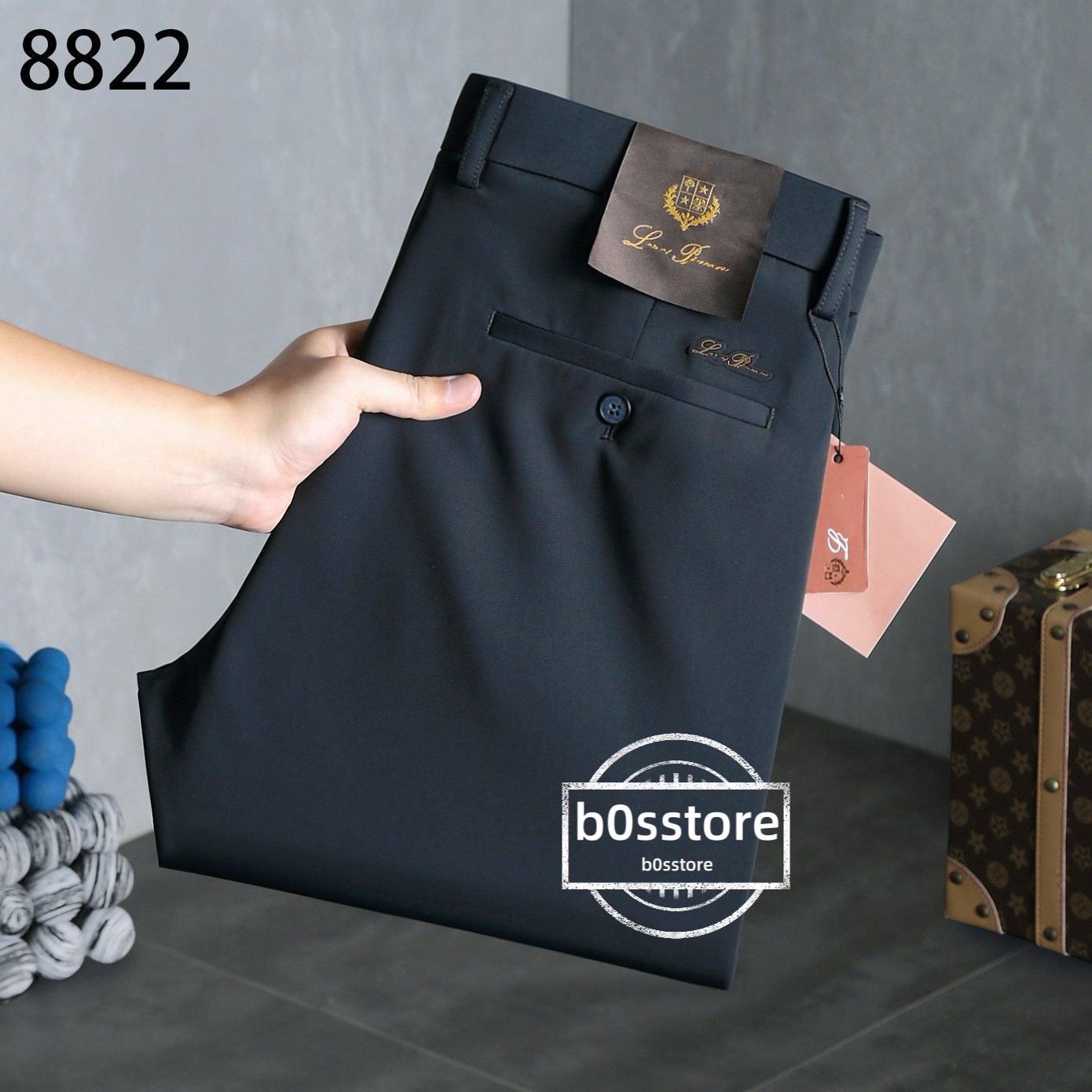 Designer trousers, men's casual pants, high-quality thick trousers, comfortable and breathable long pants, workwear pieces, luxurious, fashiona