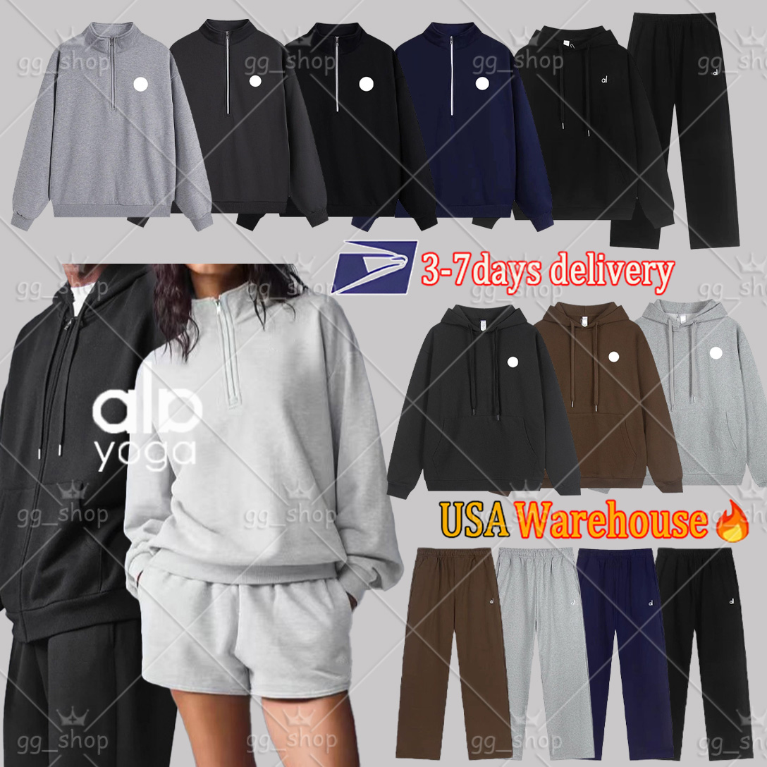 Alsetismity Accolade 1/4 Zip Pullover Mens Womens Quarter Zip Sweatshirt Half Zip Stand Collar Designer Relaxed Oversized Long Sleeve Loungewear Spo