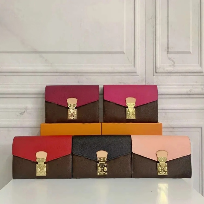 New High Quality Designer Wallets Women Classic Monogram Clutch Bags Daily Card Holders Luxury Coin Purses For Ladies With Dust Bag