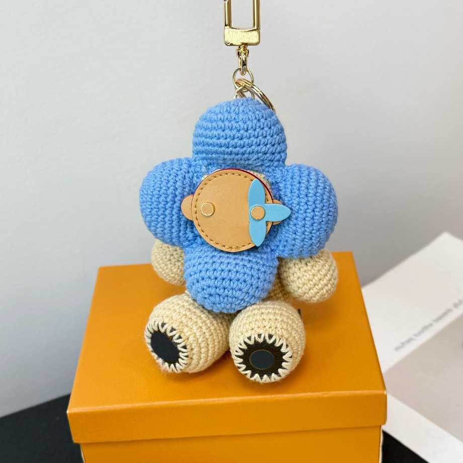 Cute Keychains Handmade Weaving Doll Plush Toy Keychain Decorative Objects As Pendant Bag Gift S260723NSJJ