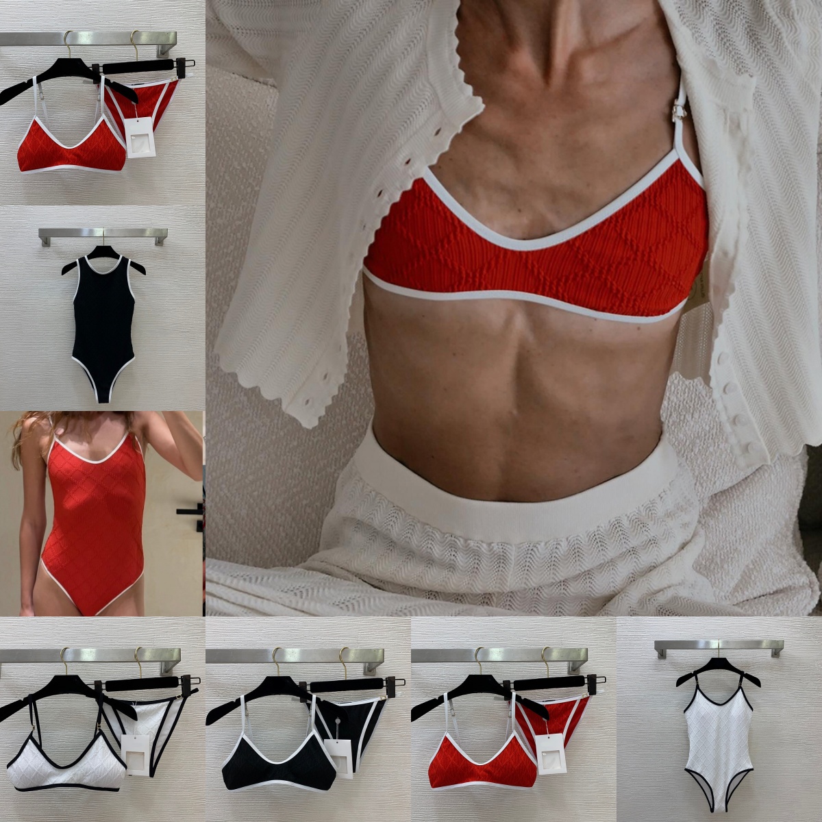 Lettre Strass Maillots De Bain Femmes Designer Bikini Vacances Plage Body Bikinis Maillot De Bain Une Pièce Pour Dame