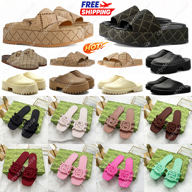 Free Shipping Designer sandals slides shoes for women men clogs heels slippers sliders sandles clog women men sandals mules Flip Flops classic Luxur