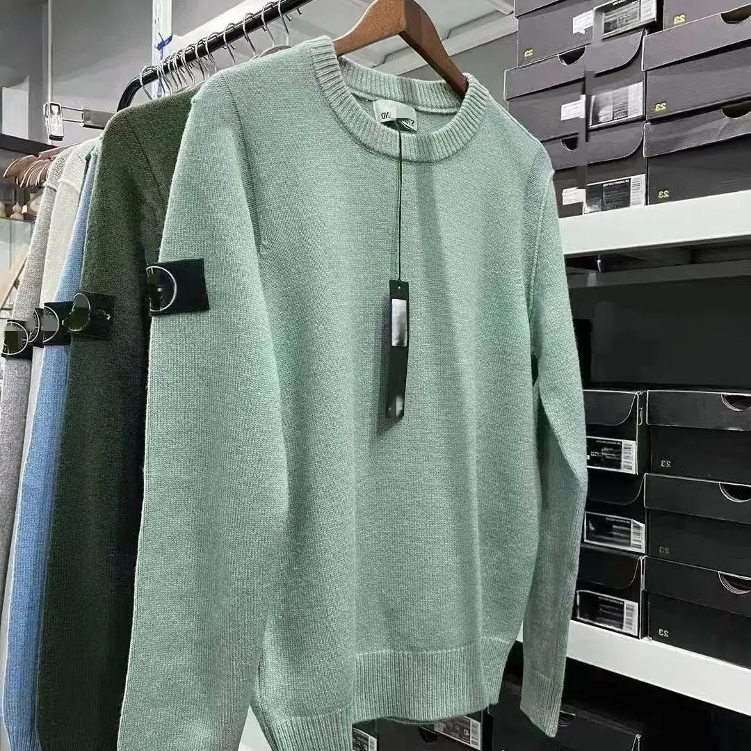 Men's Sweater Men's Clothes Designer Casual Stone pullover Logo Compass Coat Pure Color Sweatshirt Jacket Women Swearers Spring Long Sleev