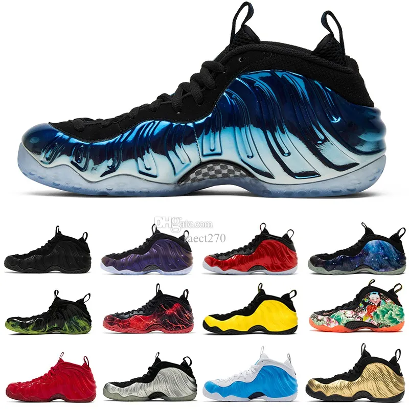 Foampossite Pro one Basketball Shoes Penny Hardaway University Blue Stranger Things Men trainers Gym Red Foamsposite One NRG Carbon Fiber Galaxy Sne