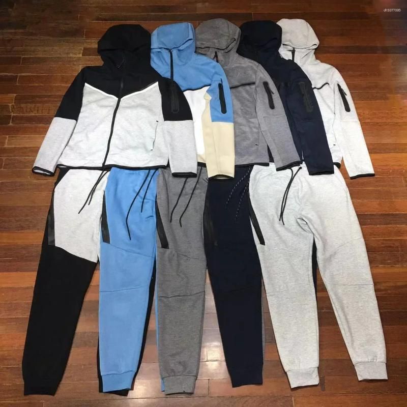 Men's tracksuit Casual Sports designer hoodie zip up Suit tech fleece jacket long sleeve shirt running pants mens designer clothes windbreaker