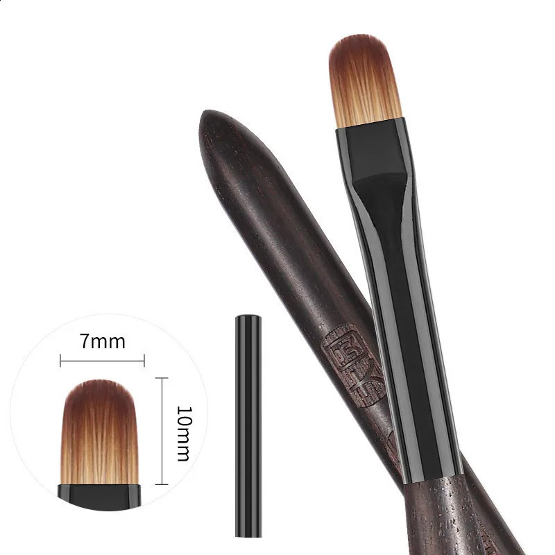 1/6PCS Acrylic Nail Brush Pen for Powder Manicure Round Wood Handle Gel Builder Brushes Tools 260722