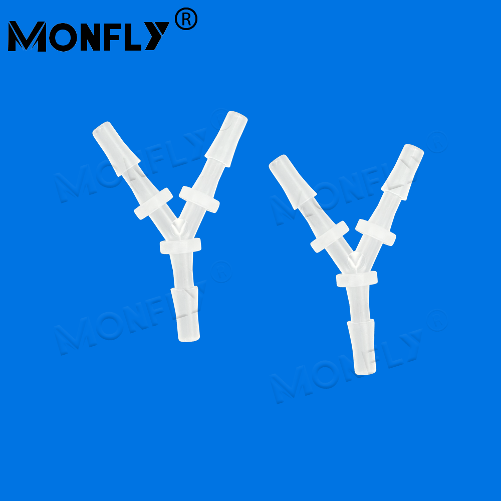 Monfly 5 pièces 3.5-19.5mm connecteurs de type Y PP plastique pagode té joints Aquarium réservoir de poissons aérateur pompe à air tuyau séparate