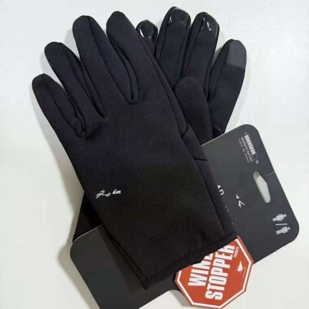 Gants Logo Brodé Gants Designer Ski Gants de Neige Doublure Thermique Écran Tactile Chaud, Costume pour Course à Pied, Cyclisme, Vélo, Randonnée,