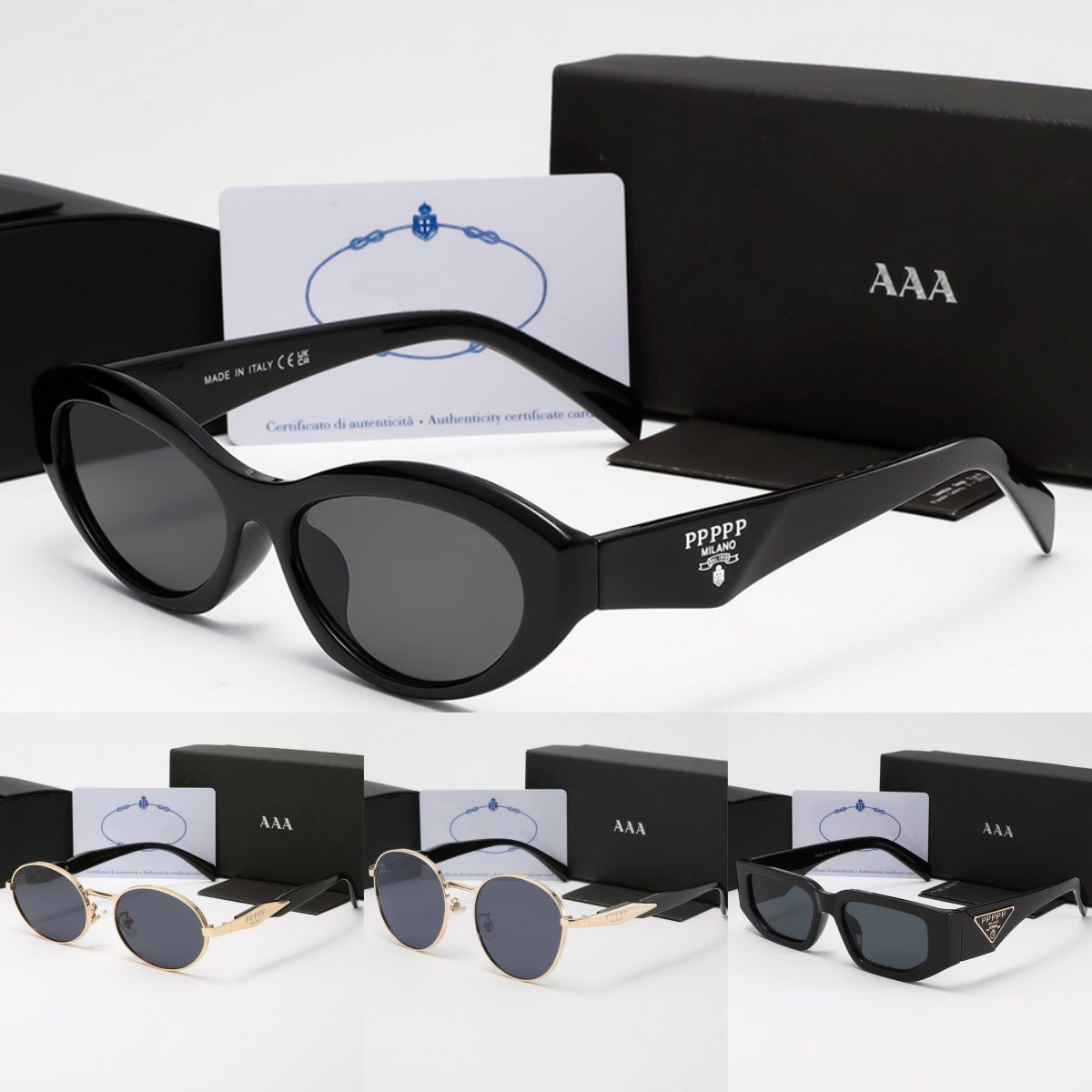Mens Designer Sunglasses Outdoor Shades women fashion triangle logo luxury Full Frame Sunshade mirror polarized UV400 protection Glasses With box AA