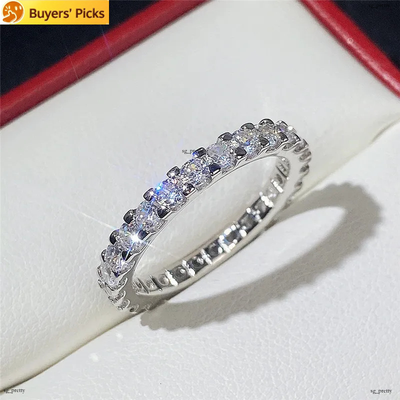 Designer brillant diamant femmes hommes Couple bague de luxe bijoux dames fille fête de mariage cadeau accessoires taille 5 12