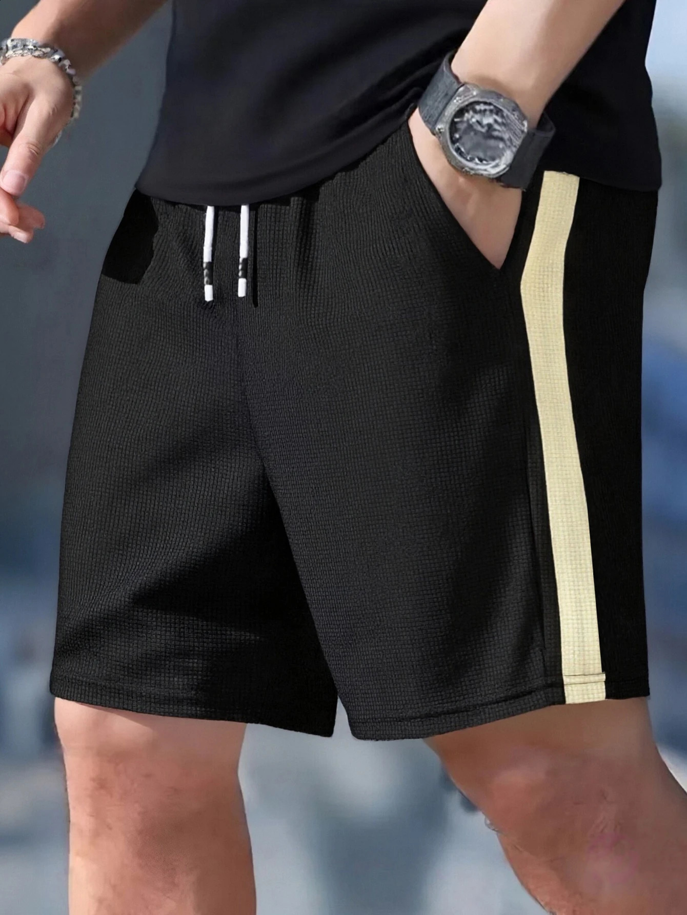 Beach Mens Shorts Fashion Textured Fabric Breathable Pants Suitable for Both Daily Casual Wear and Sports 260723