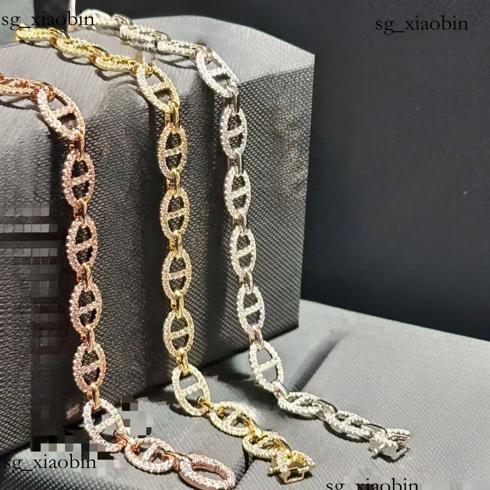 Apmonaco pendentif colliers concepteur pour femme homme bijoux meilleure vente plein diamant nez de cochon collier Bracelet et bague 332