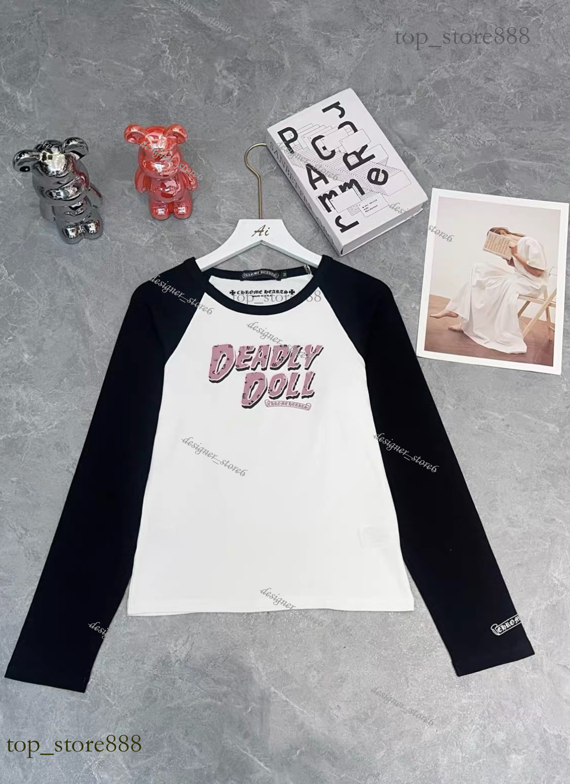 Deadly Doll Tank Top Chrome Dress Designer Women High Quality Cotton Luxury Slim Fit Short Sleeved Tank Tops Branded Shorts Women Hip Hop Sanskrit L