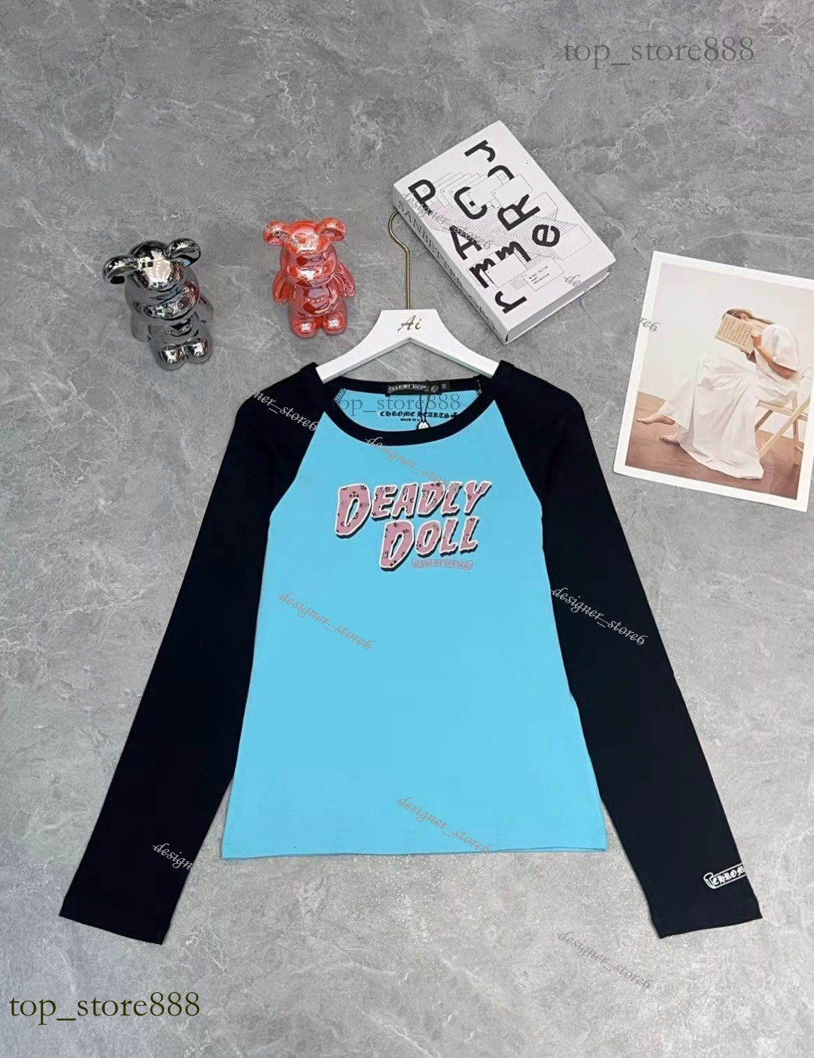 Deadly Doll Tank Top Chrome Dress Designer Women High Quality Cotton Luxury Slim Fit Short Sleeved Tank Tops Branded Shorts Women Hip Hop Sanskrit L