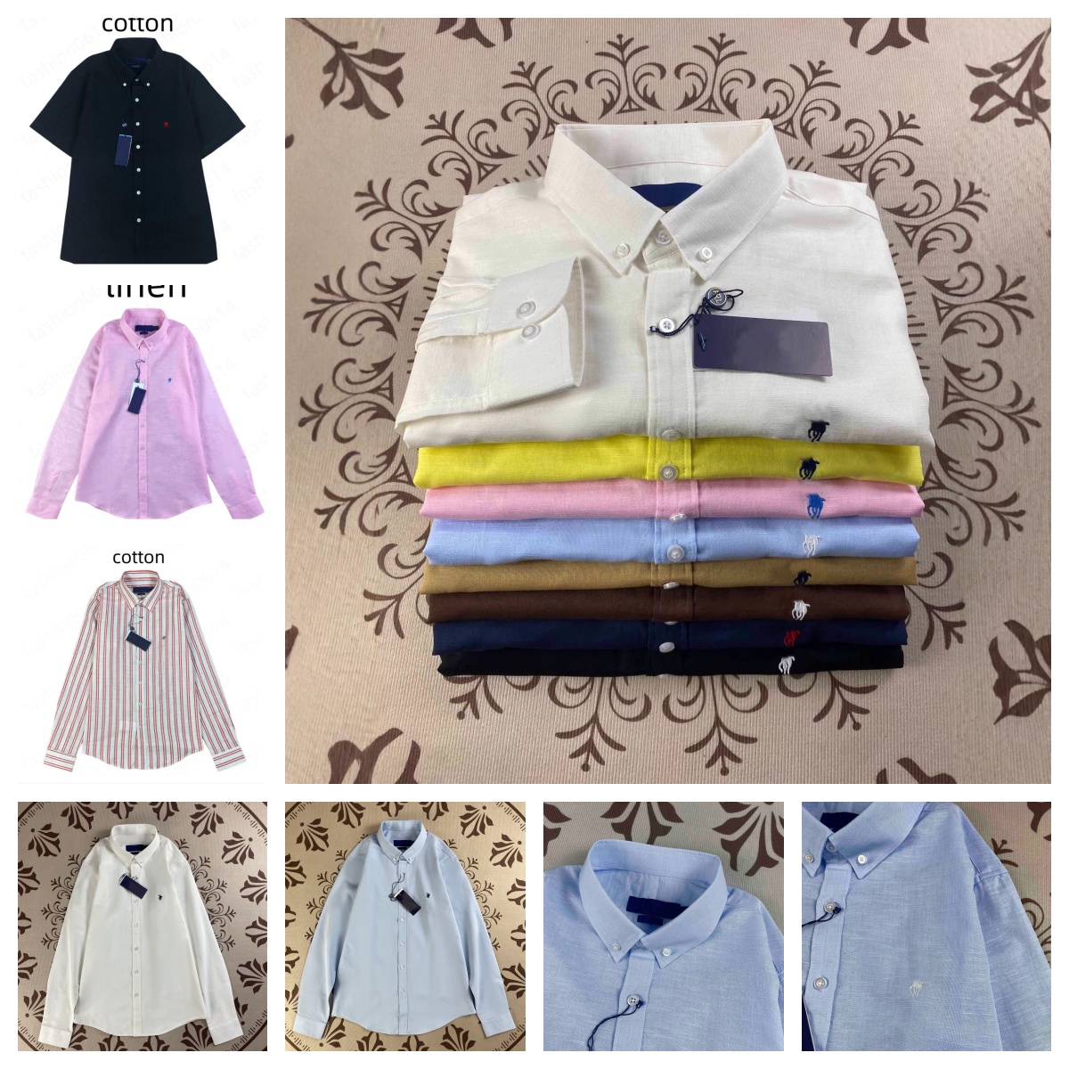 Designer t shirt polo women blouse polo sweater shirt men polos shirts embroideried chemise old money short robe sleeve linen cotton casual tops but