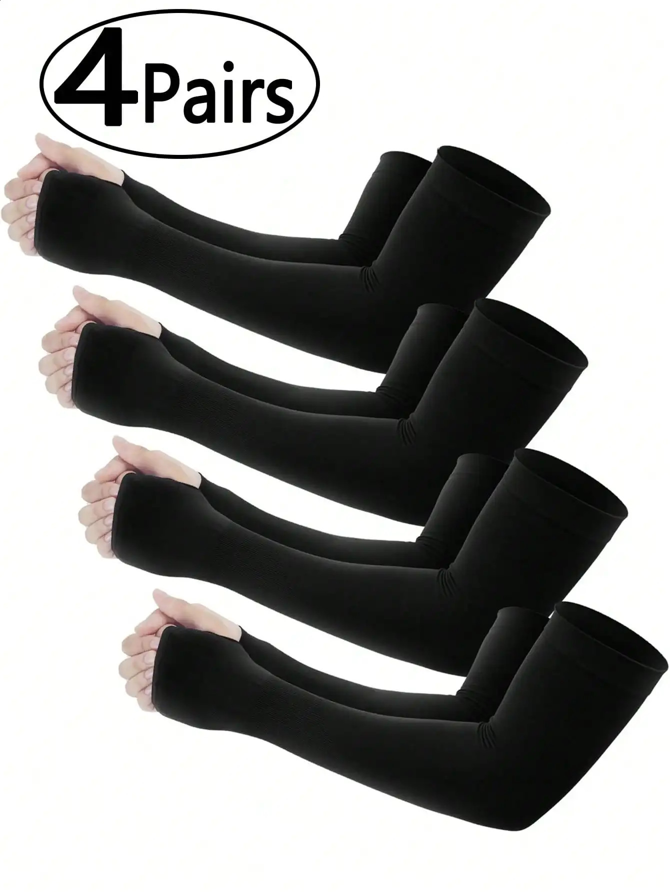 4Pairs1Pair UV Protection Cooling Arm Sleeves Compression Sun For Men Women Youth Tattoo Cover Up UPF 50 260717